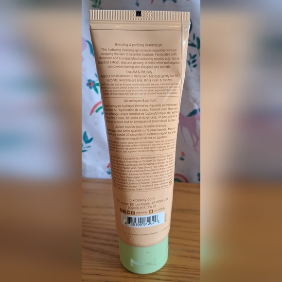 NIB Pixi Glow Tonic Exfoliating Cleansing Face Skin Gel W/ Glycoloc Acid 4.6oz - Picture 2 of 3